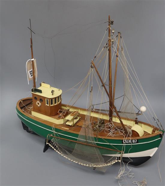A model Seestern trawler length 51cm